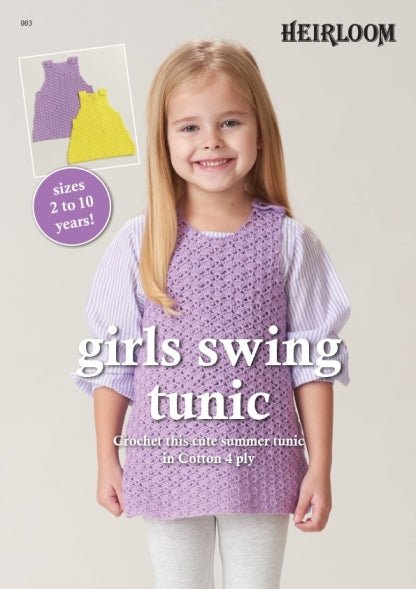 Leaflet  003 - Heirloom Girls Swing Tunic - Mooroolbark Wool