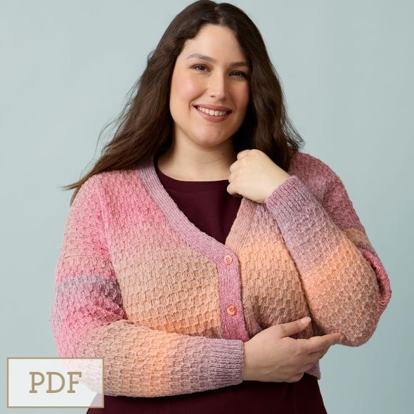Leaflet 0066 - DG2008.01 - Patons Capri Cardigan - Downloadable PDF - Mooroolbark Wool