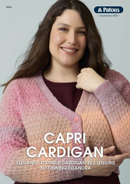 Leaflet 0066 - Patons Capri Cardigan - Original Copy - Mooroolbark Wool