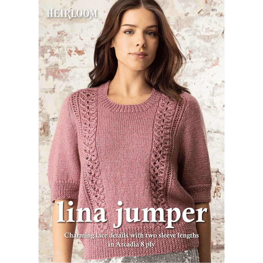 Leaflet 011 - Heirloom Lina Jumper - Original Copy - Mooroolbark Wool