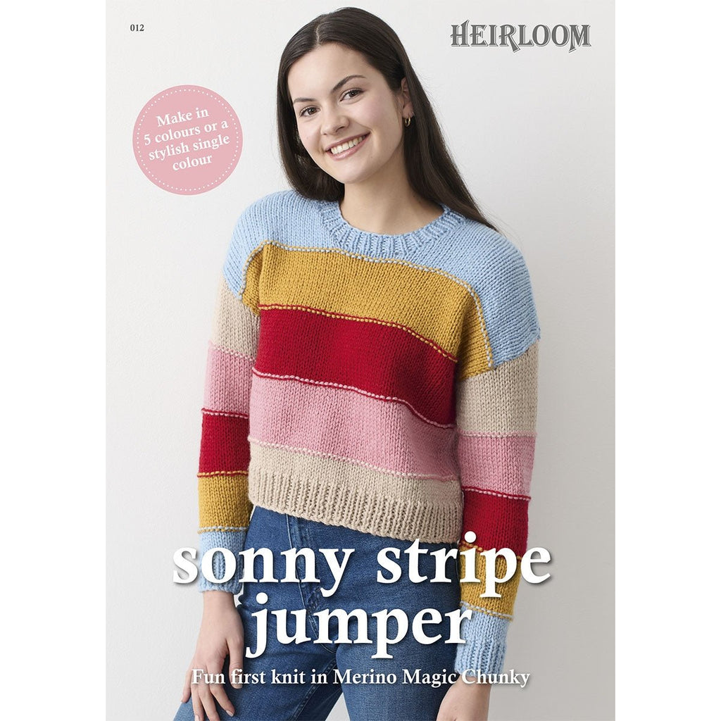 Leaflet 012 - Heirloom Sonny Stripe Jumper - Mooroolbark Wool