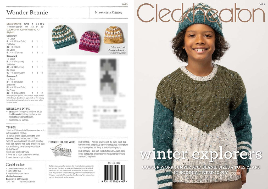 Leaflet 1023 - Cleckheaton Winter Explorers - Mooroolbark Wool