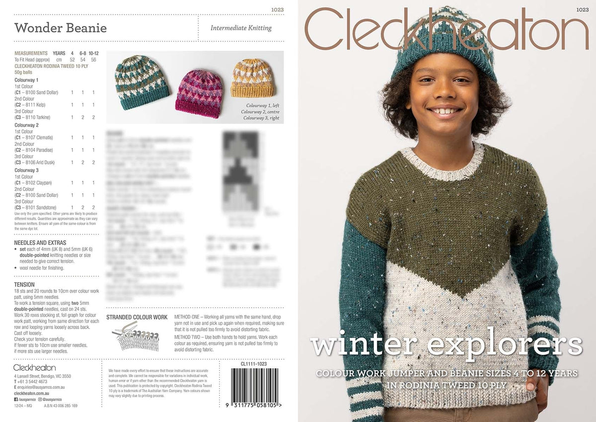 Leaflet 1023 - Cleckheaton Winter Explorers - Mooroolbark Wool