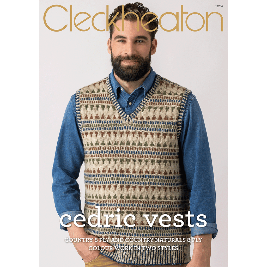 Leaflet 1024 - Cleckheaton Cedric Vests - Mooroolbark Wool