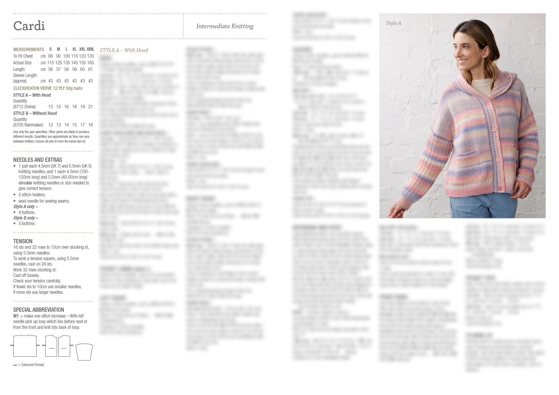 Leaflet 1030 - Cleckheaton Cosy Lounge Cardi - Original Copy - Mooroolbark Wool