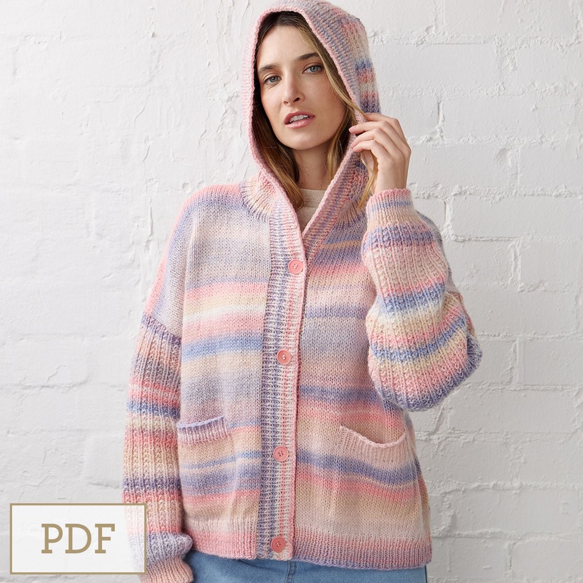 Leaflet 1030 - DG3016.01 - Cleckheaton Cosy Lounge Cardi - Downloadable PDF - Mooroolbark Wool