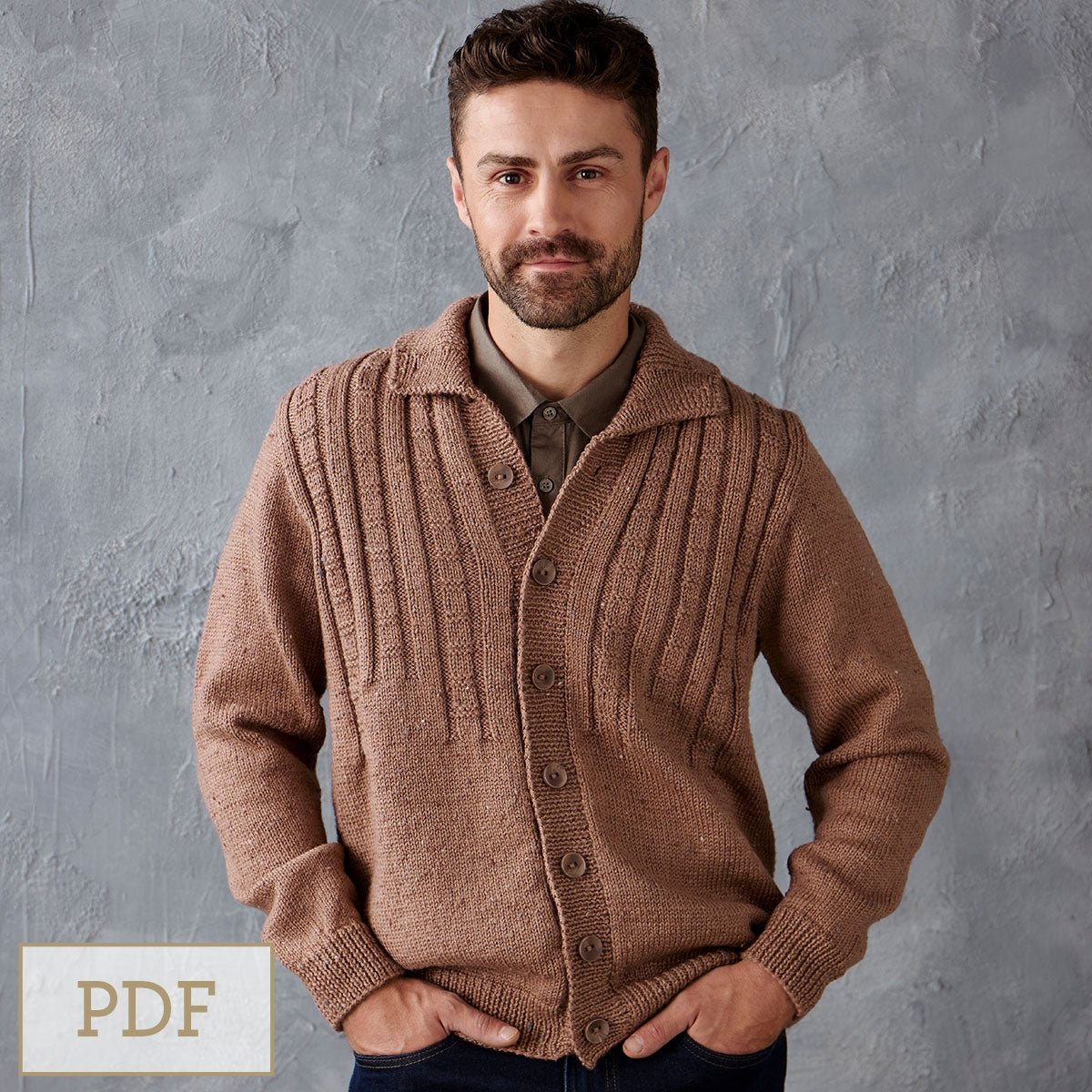 Leaflet 1031 - DG3017.01 - Cleckheaton Inglewood cardigan-Downloadable PDF - Mooroolbark Wool