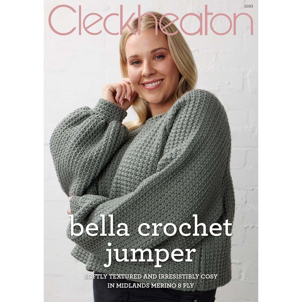 Leaflet 1033 - Cleckheaton Bella Crochet Jumper - Mooroolbark Wool