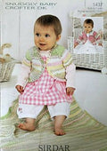 Leaflet 1437 - Sirdar Baby Crofter cardigan - Mooroolbark Wool