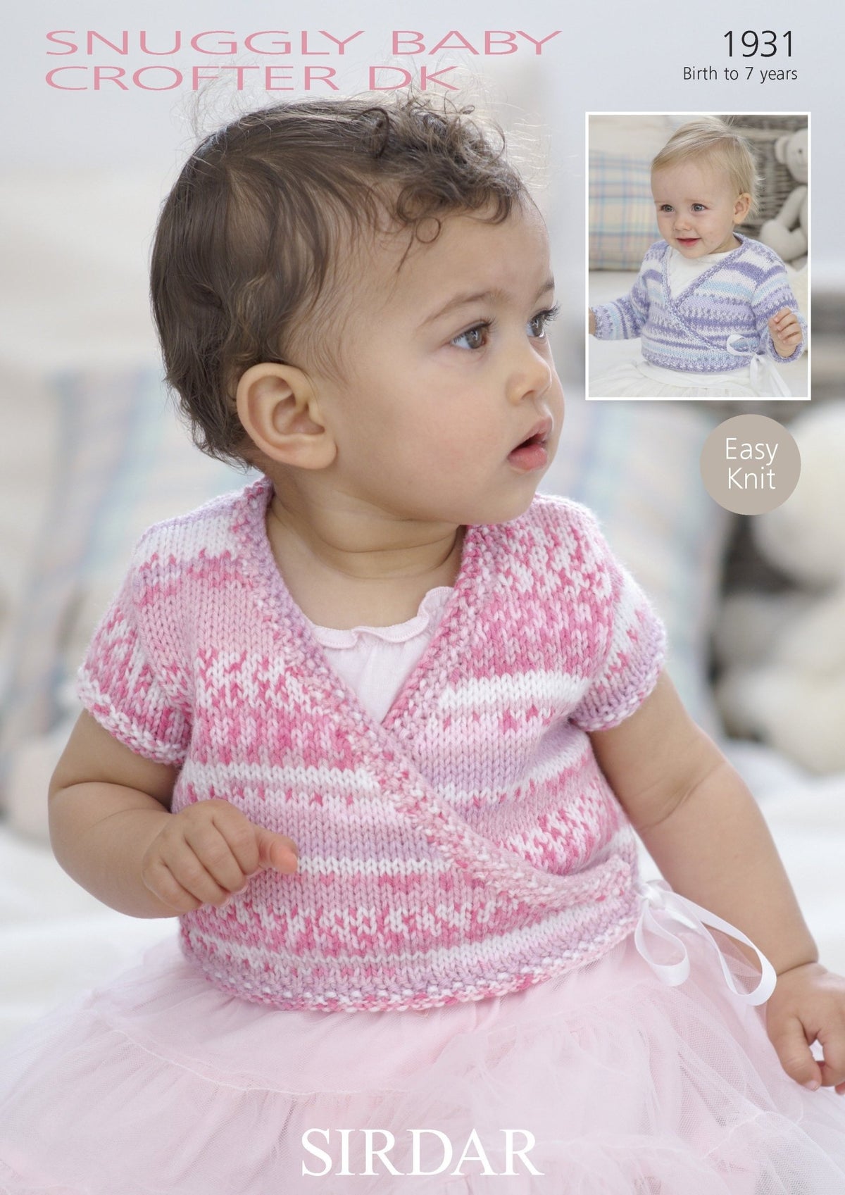 Leaflet 1931 - Sirdar Snuggly Baby Crofter wrap cardigan - Mooroolbark Wool