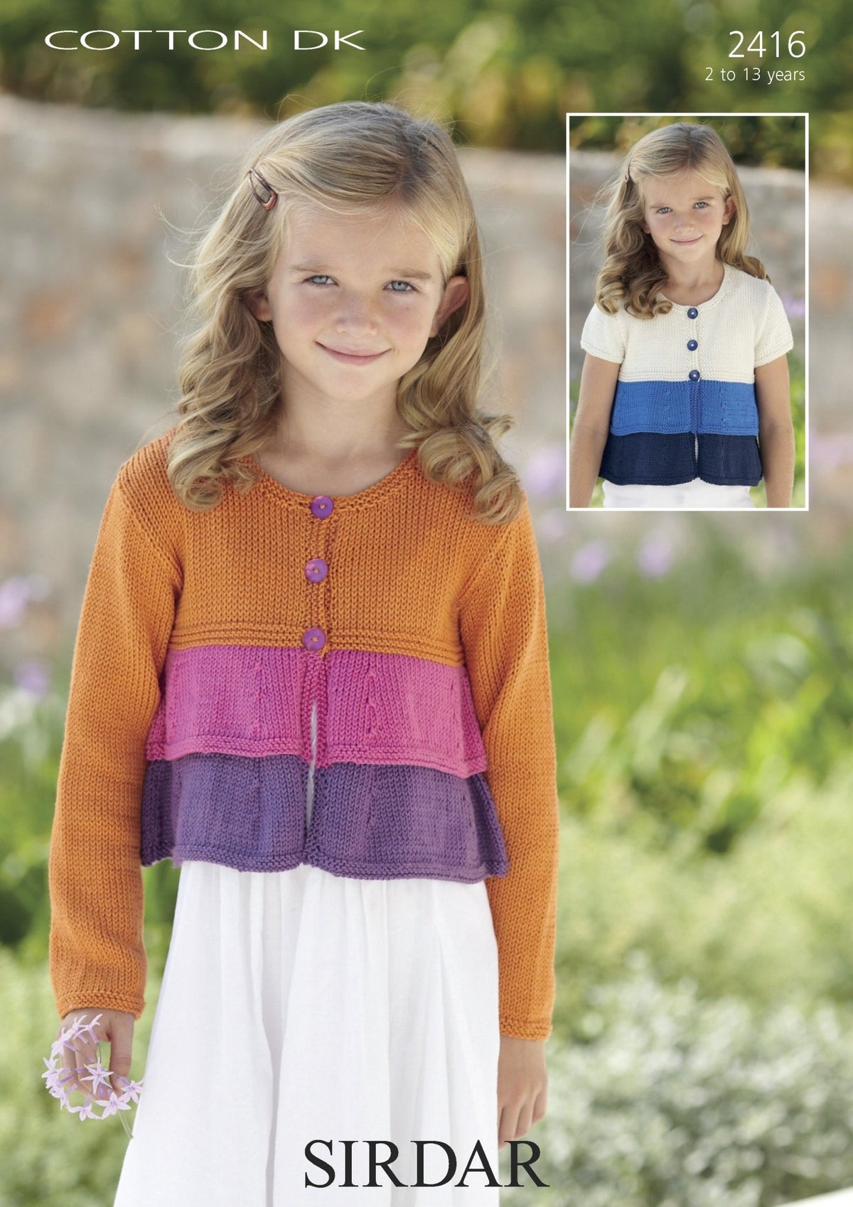 Leaflet 2416 - Sirdar DK cardigan 2-13 yrs - Mooroolbark Wool