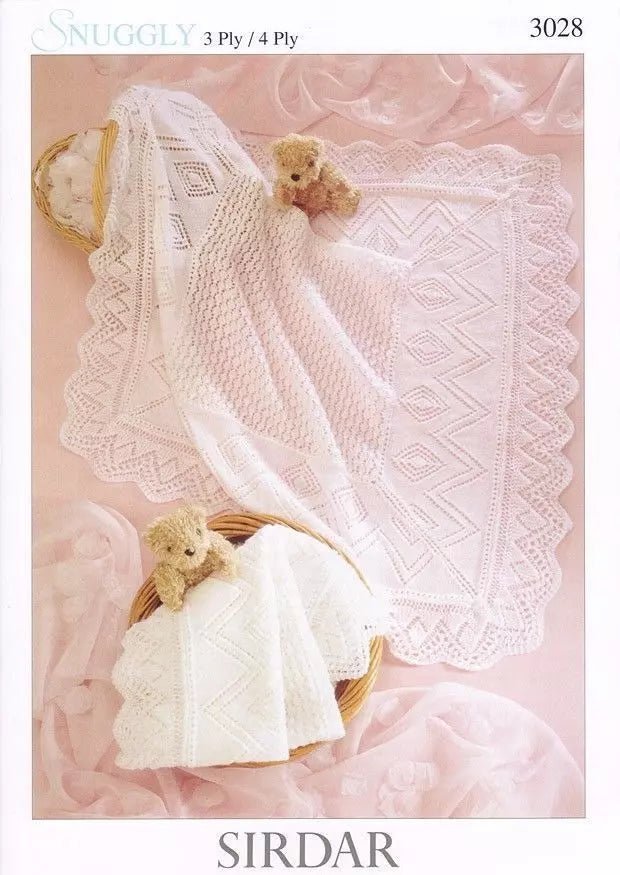 Leaflet 3028 - Sirdar Snuggly 3 ply & 4 ply shawl - Mooroolbark Wool