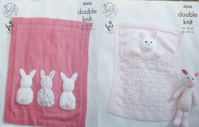 Leaflet 4006 - King Cole DK blanket - Mooroolbark Wool
