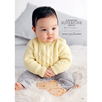Leaflet 436 - Cleckheaton Aran Pullover - Mooroolbark Wool