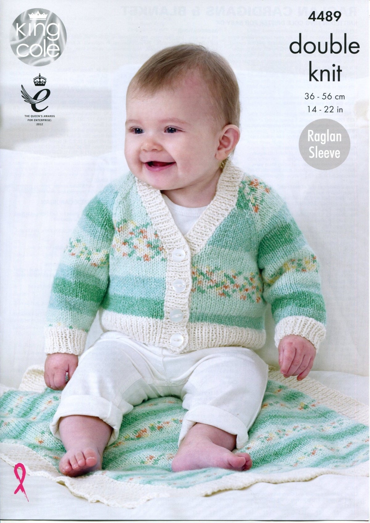 Leaflet 4489 - King Cole DK cardigans & blanket - Mooroolbark Wool