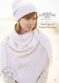 Leaflet 452 - Superfine Check Stitch Beanie & Wrap - Mooroolbark Wool