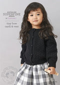 Leaflet 455 - Tiny Bow Cardi & Vest CL2222 - Mooroolbark Wool