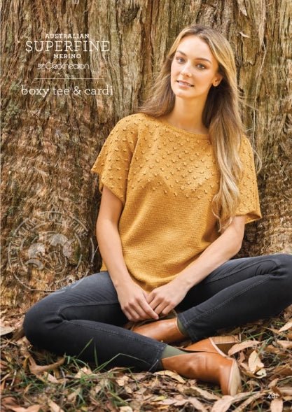 Leaflet 461 - Boxy Tee & Cardi CL2222 - Mooroolbark Wool