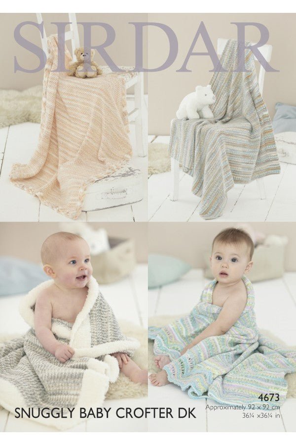 Leaflet 4673 - Sirdar DK blankets - Mooroolbark Wool