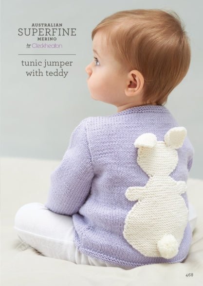 Leaflet 468 - Tunic Jumper with Rabbit CL2222 - Mooroolbark Wool