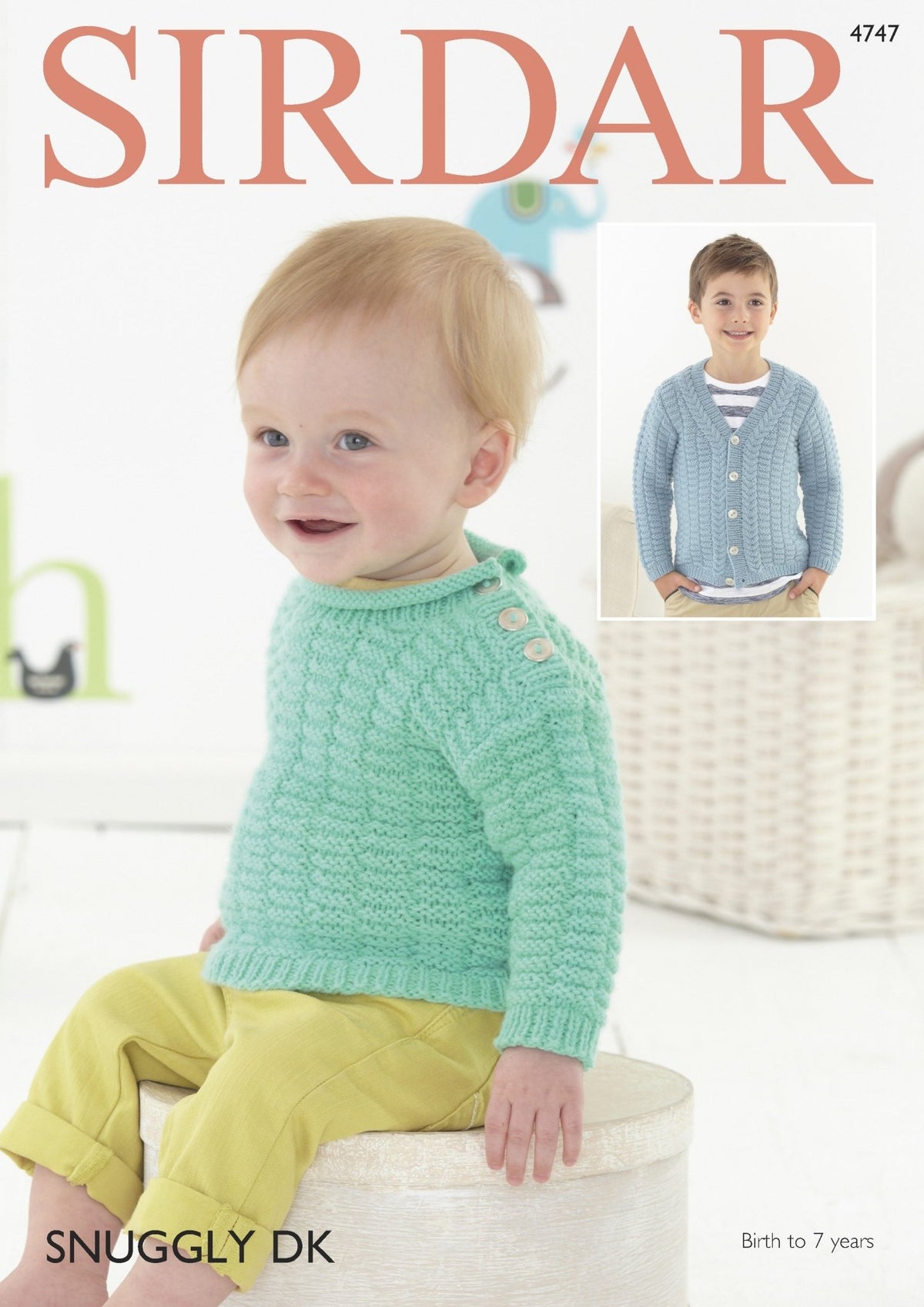 Leaflet 4747 - Sirdar DK jumper & cardigan - Mooroolbark Wool
