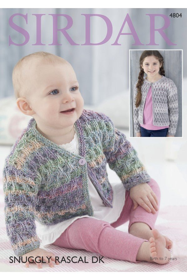 Leaflet 4804 - Sirdar DK Birth - 7 years cardigan - Mooroolbark Wool