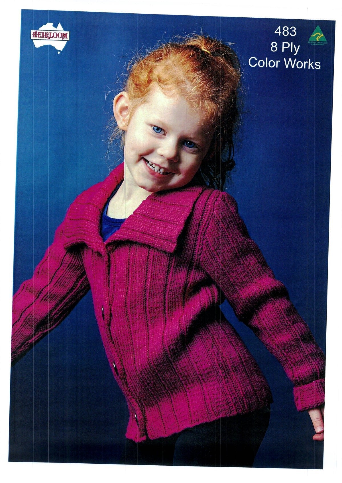 Leaflet 483 - Heirloom 8 Ply - Original Copy - Mooroolbark Wool