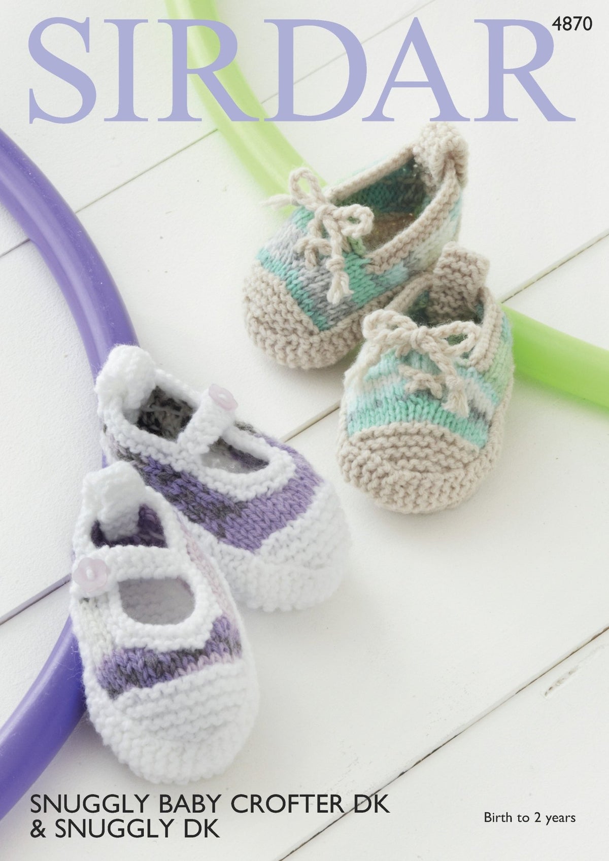 Leaflet 4870 - Sirdar DK Baby Shoes - Mooroolbark Wool