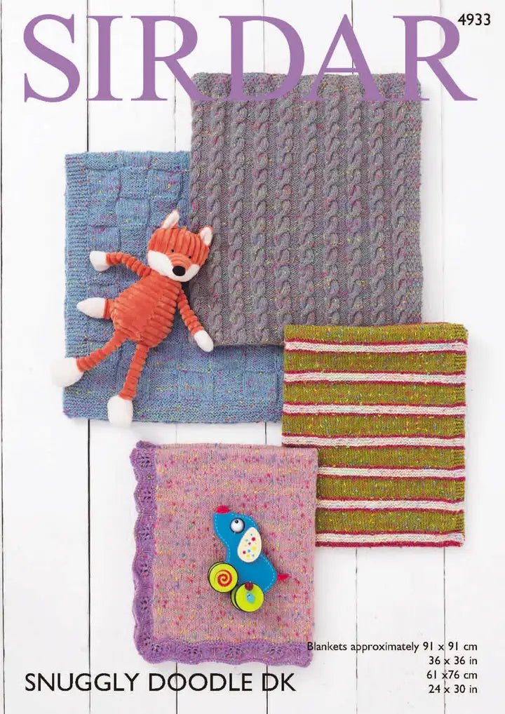 Leaflet 4933 - Sirdar DK baby rugs - Mooroolbark Wool