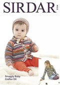 Leaflet 5154 - Sirdar  Snuggly Baby Crofter DK cardigan & hat - Mooroolbark Wool