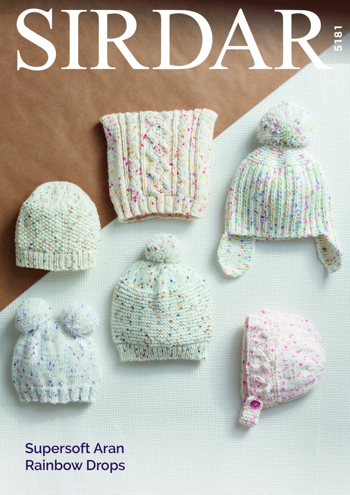 Leaflet 5181 - Sirdar 10ply Hats ages 0-7 yrs - Mooroolbark Wool