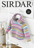 Leaflet 5210 - Sirdar Crofter jumper with hood 0 - 3 yrs - Mooroolbark Wool