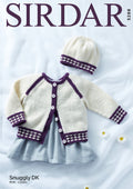 Leaflet 5288 - Sirdar Snuggly DK cardigan & hat - Mooroolbark Wool