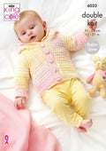 Leaflet 6034 - KinLeaflet 6032 - King Cole DK matinee jacket, cardigan & overtop - Mooroolbark Wool