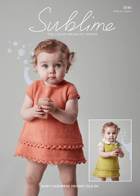 Leaflet 6141 - Sublime DK dress 0-3 yrs - Mooroolbark Wool
