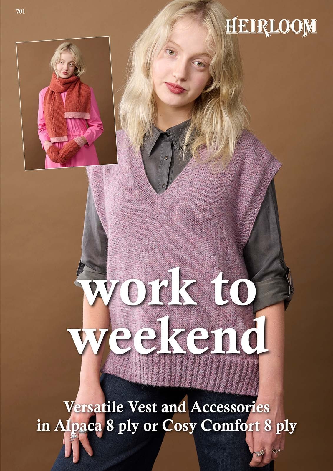 Leaflet 701 - Heirloom Work to Weekend - Mooroolbark Wool