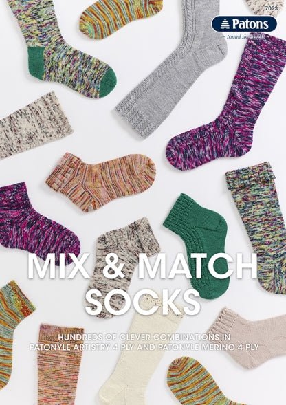 Leaflet 7023 - Patons Mix & Match Socks TB0007 - Mooroolbark Wool