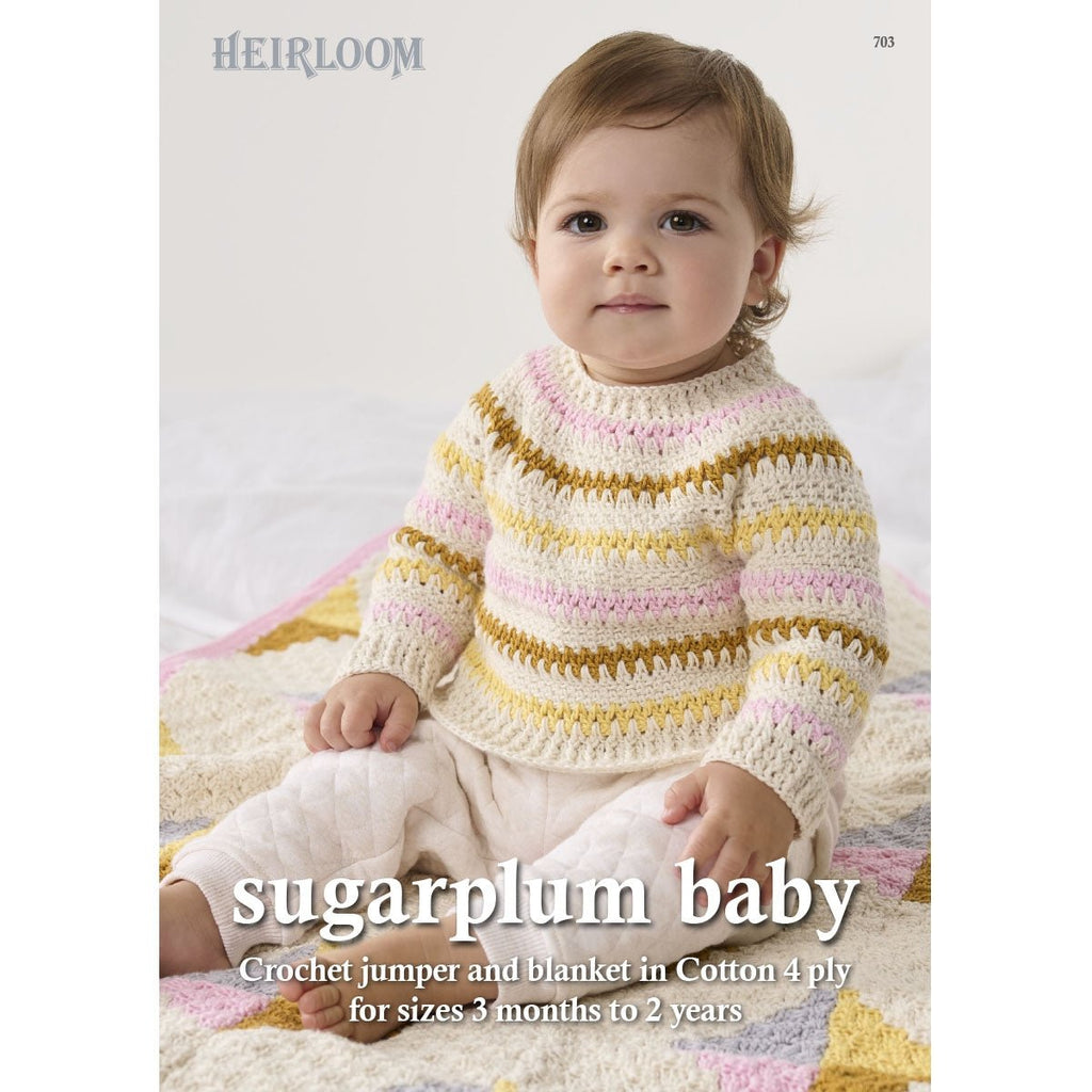 Leaflet 703 - Heirloom Sugarplum Baby 4 Ply - Mooroolbark Wool