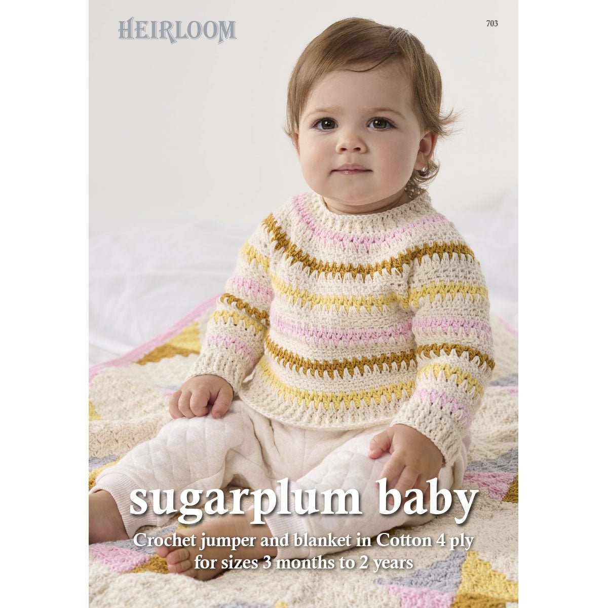 Leaflet 703 - Heirloom Sugarplum Baby 4 Ply - Mooroolbark Wool