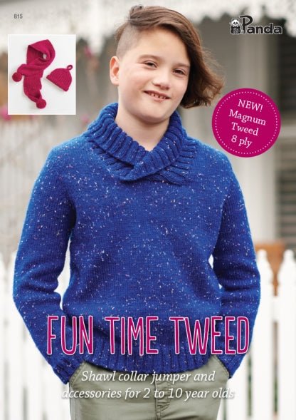 Leaflet 815 - Panda Fun Time Tweed PL88888 - Mooroolbark Wool