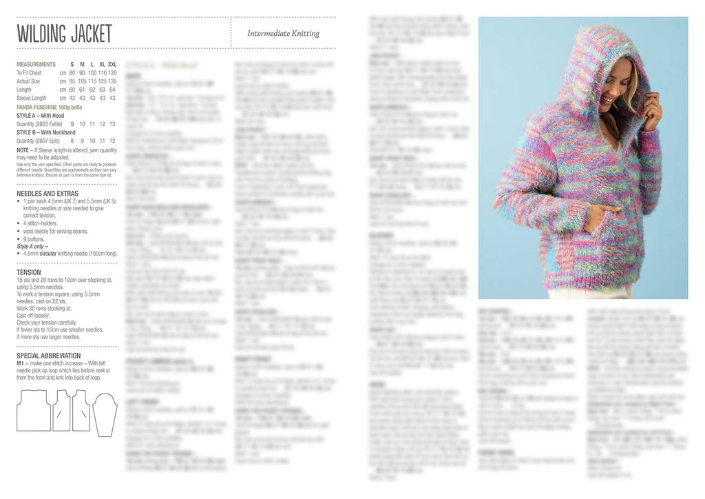 Leaflet 819 - Panda Wilding Jacket-Original Copy - Mooroolbark Wool
