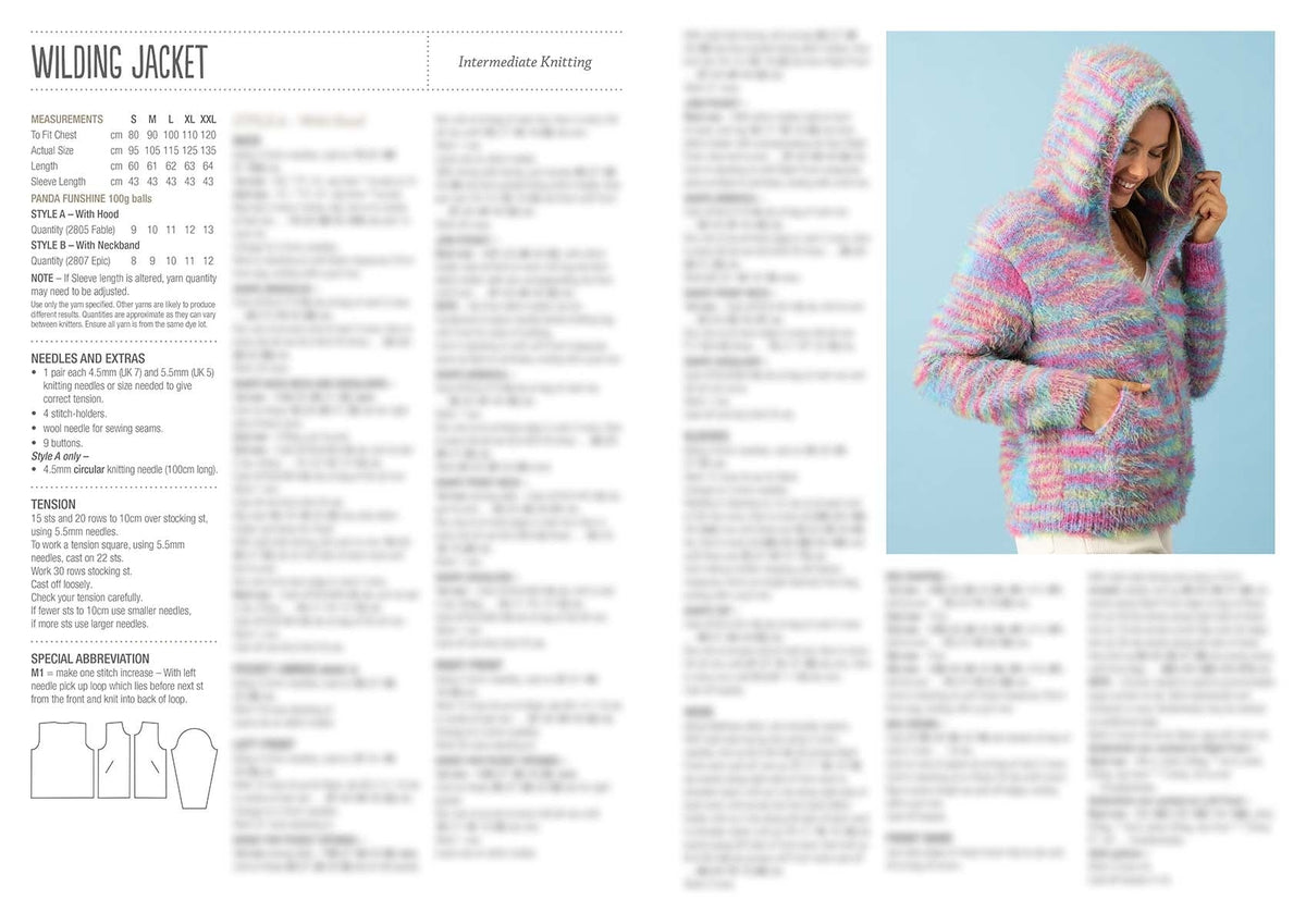 Leaflet 819 - Panda Wilding Jacket-Original Copy - Mooroolbark Wool