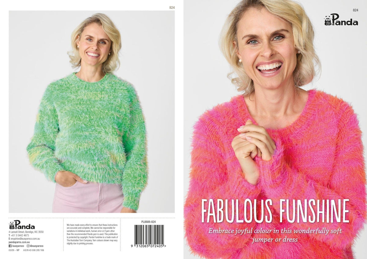 Leaflet 824 - Panda Fabulous Funshine - Mooroolbark Wool
