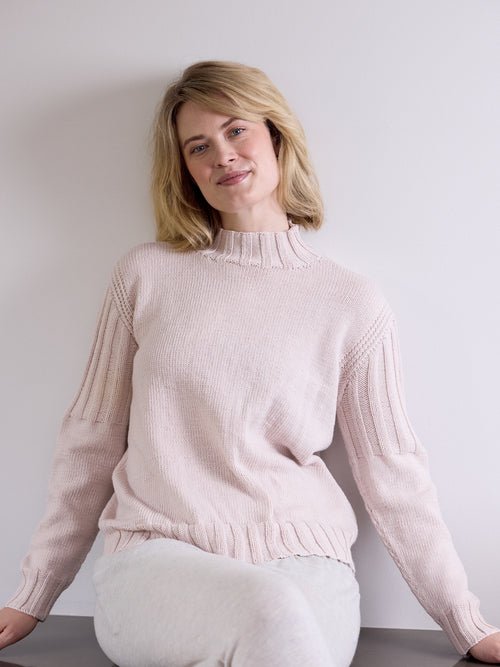 Leaflet 900 - Combe Ladies Jumper in 8 ply Bellissimo - Mooroolbark Wool