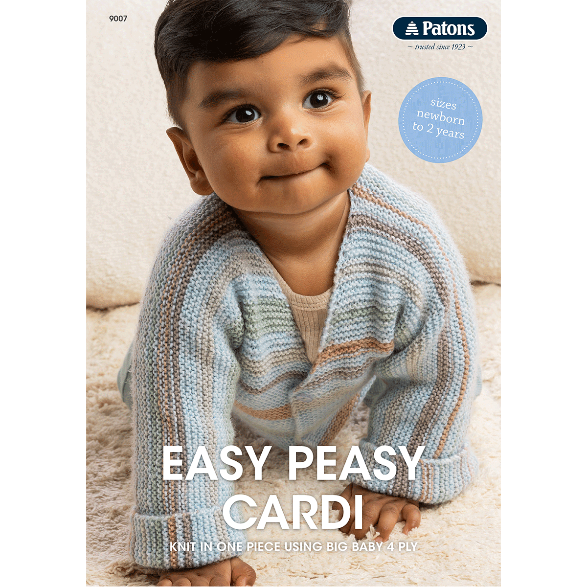 Leaflet 9007 - Patons Easy Peasy Cardi - Mooroolbark Wool