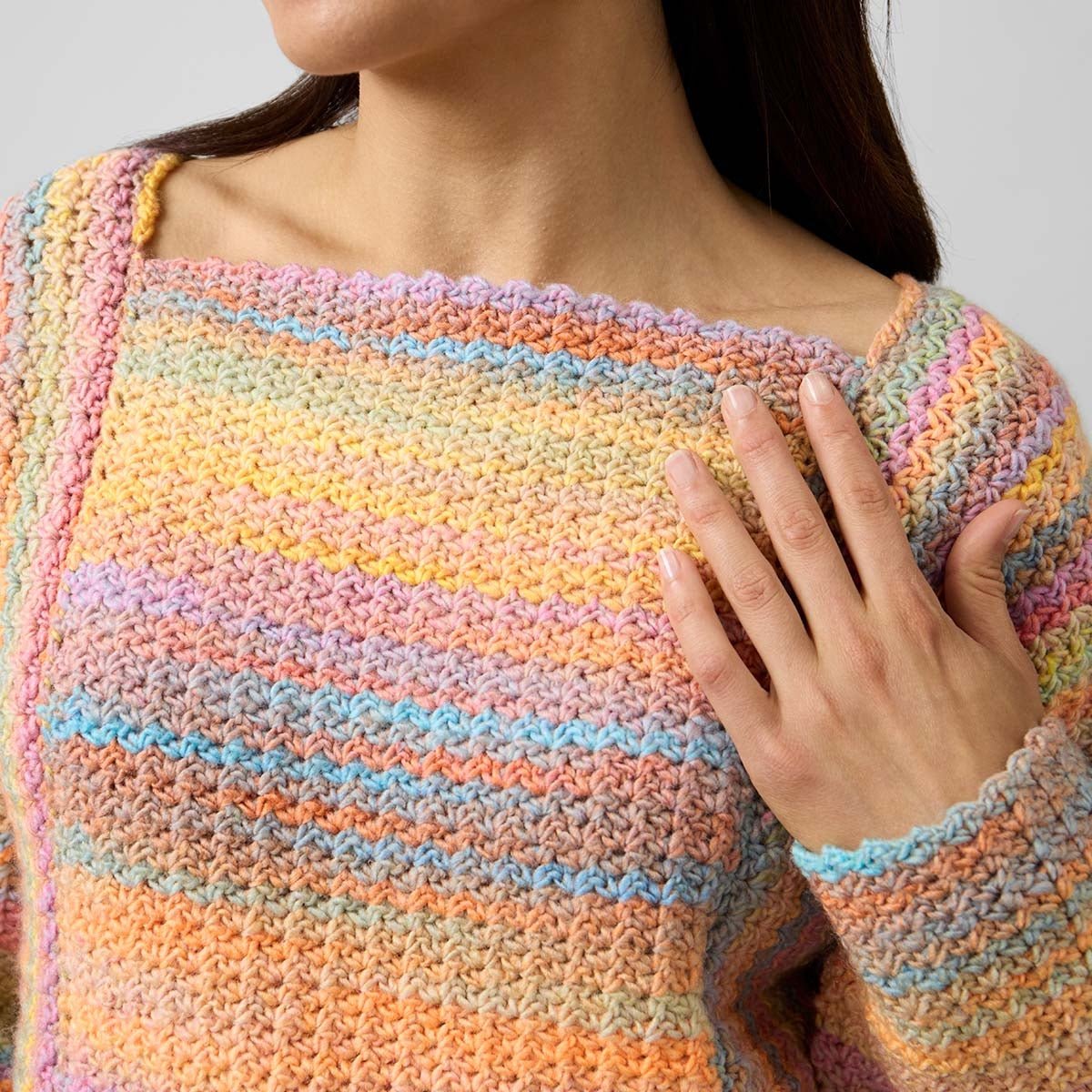 Leaflet 9009 - Patons Sunny Sierra - Crochet jumper-original - Mooroolbark Wool