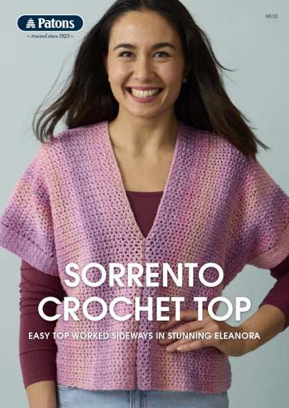 Leaflet 9010 - Patons Sorrento Crochet Top - Mooroolbark Wool