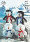 Leaflet 9025 - King Cole Tinsel Chunky penguin - Mooroolbark Wool