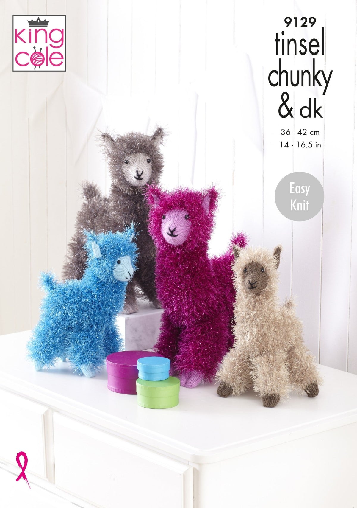 Leaflet 9129 - King Cole Tinsel alpacas - Mooroolbark Wool