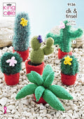 Leaflet 9136 - King Cole Tinsel cactus in pots - Mooroolbark Wool